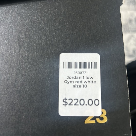 Jordan 1 low gym red white size 10 - Picture 6 of 6